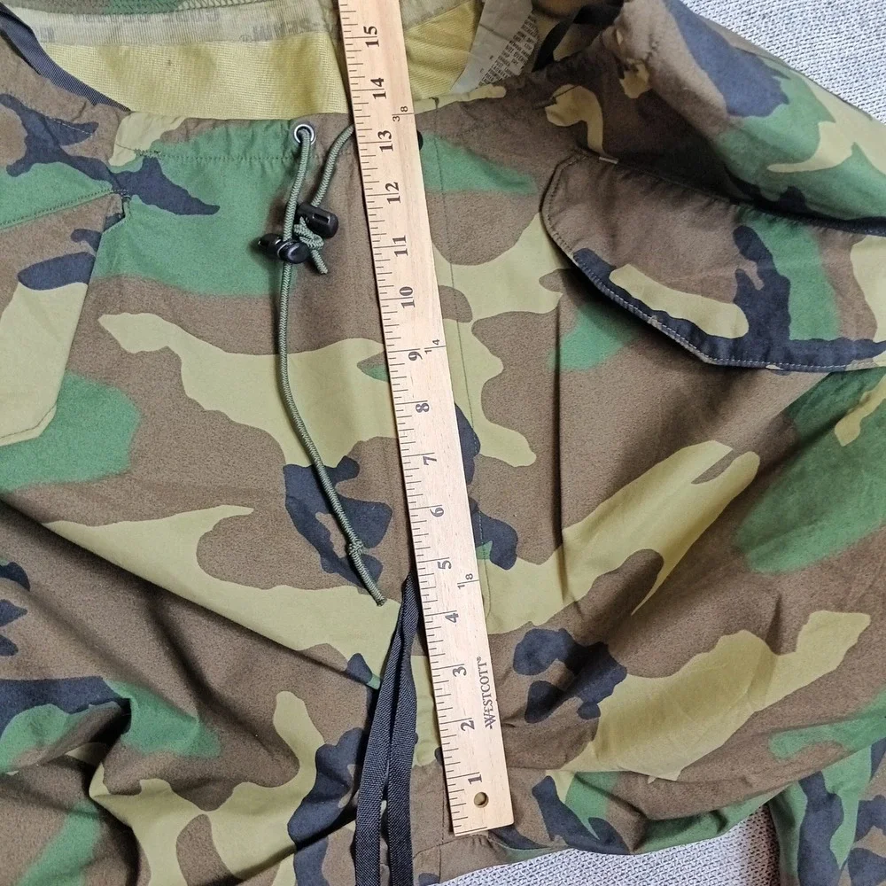 US Military ECWCS Trousers Mens L-L Green Camo Excellent Woodland Gore-Tex Shell
